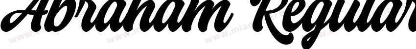Abraham Regular字体转换